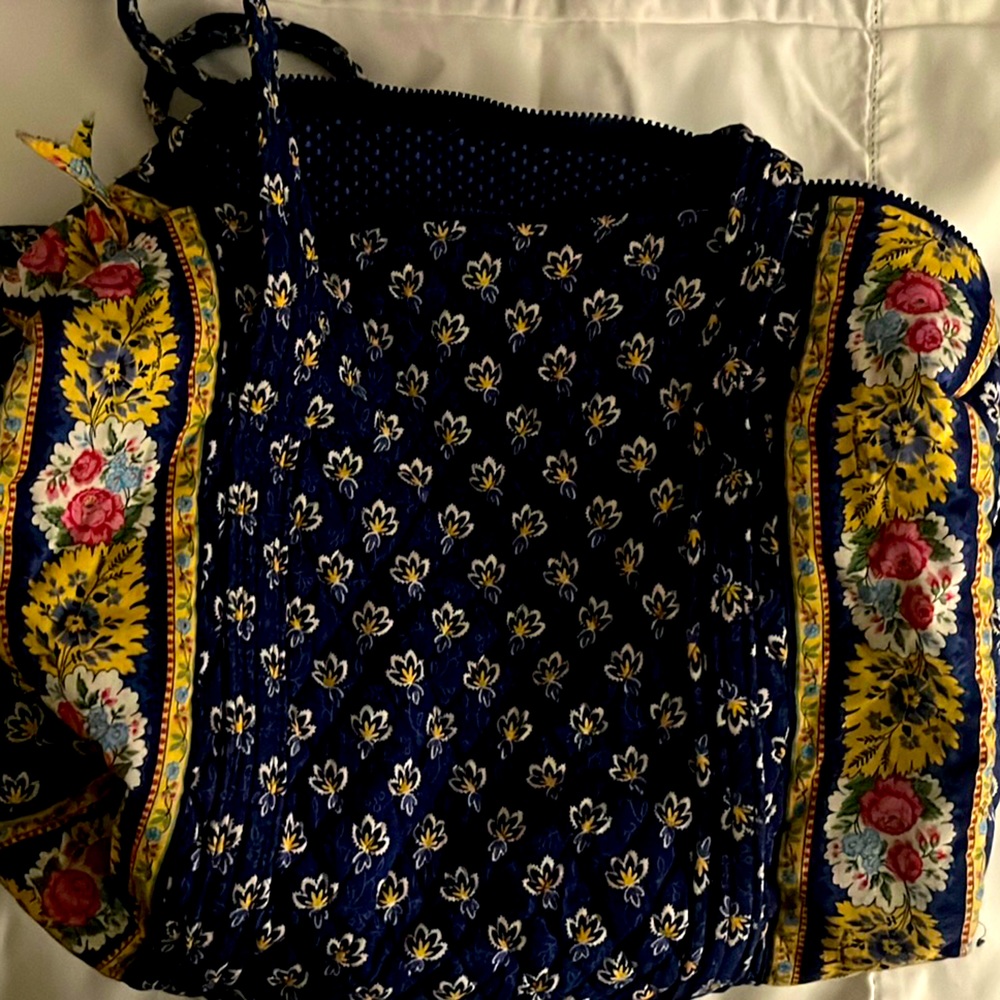 Retired Maison Blue Small Vera Bradley Travel Duffel